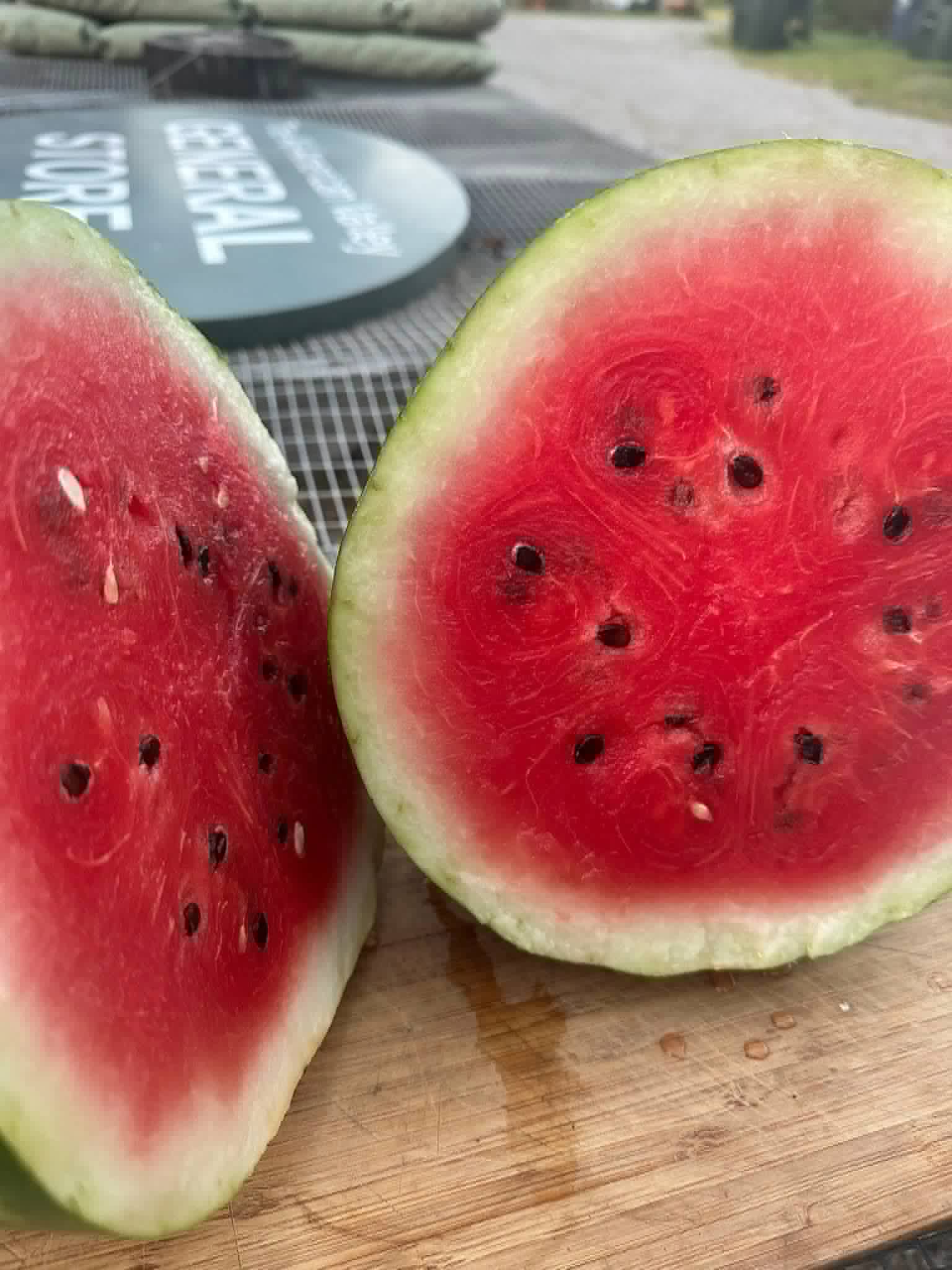 Watermelon at the Patterson Valley General Store stand at Red Clover Farms